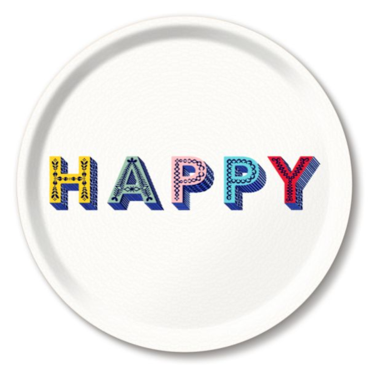 Tablett Happy Multi