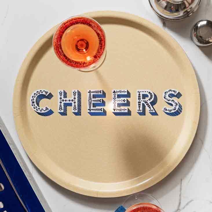Cheers / cream Tray Ø 31cm