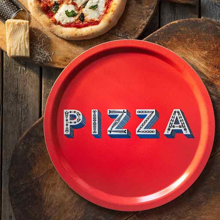 Pizza / red Tray Ø 39cm - 0
