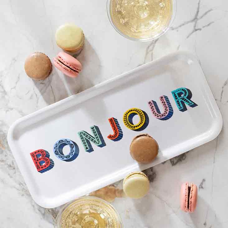 Bonjour / multi Tray 32x15cm - 0