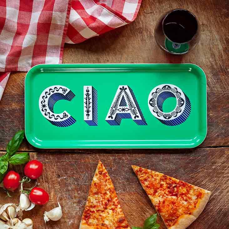 Ciao / green Tray 32x15cm - 0