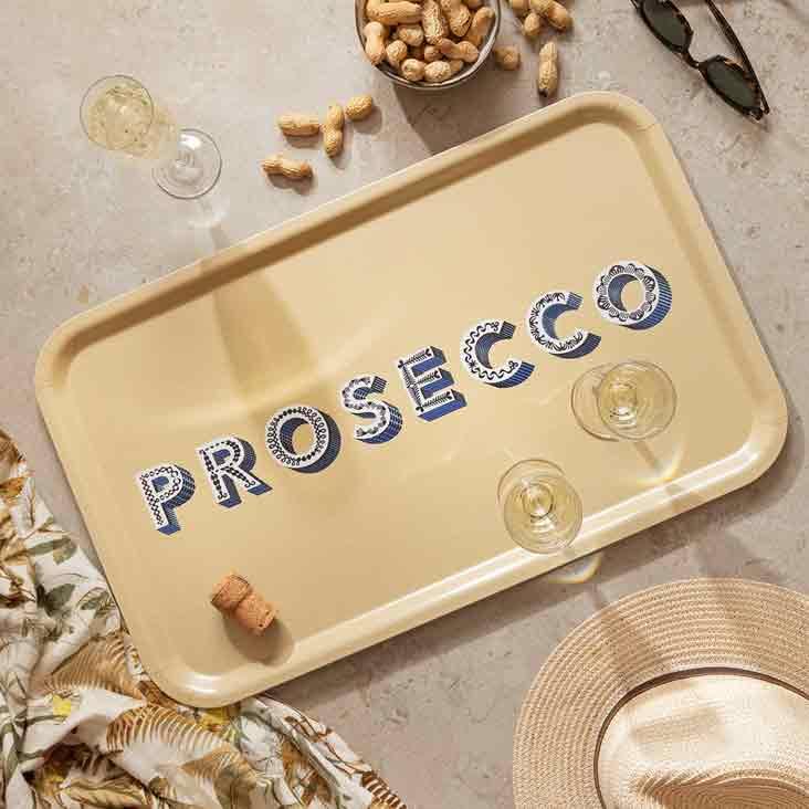 Prosecco / cream Tray 53x32cm - 0