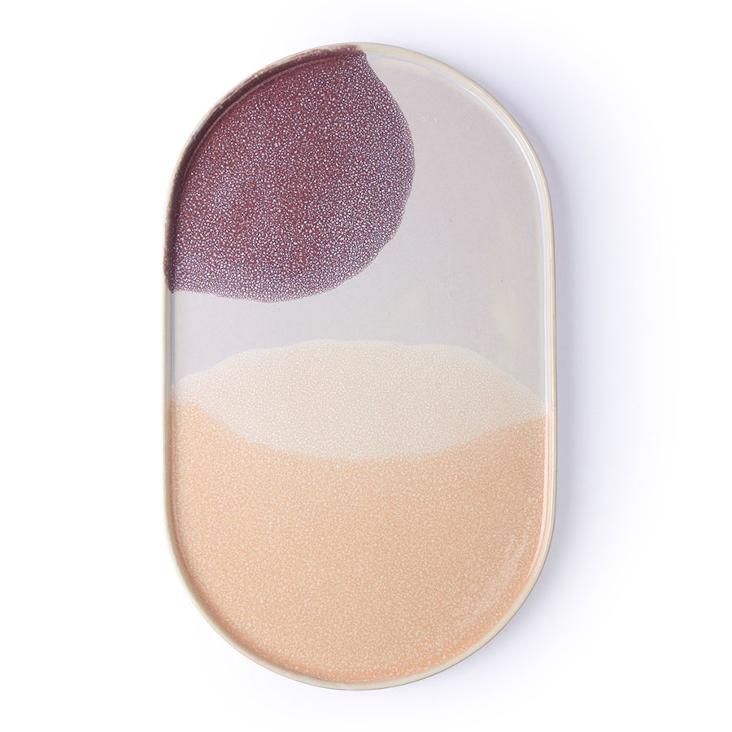 Dinner Plate Oval - Pink/Lila