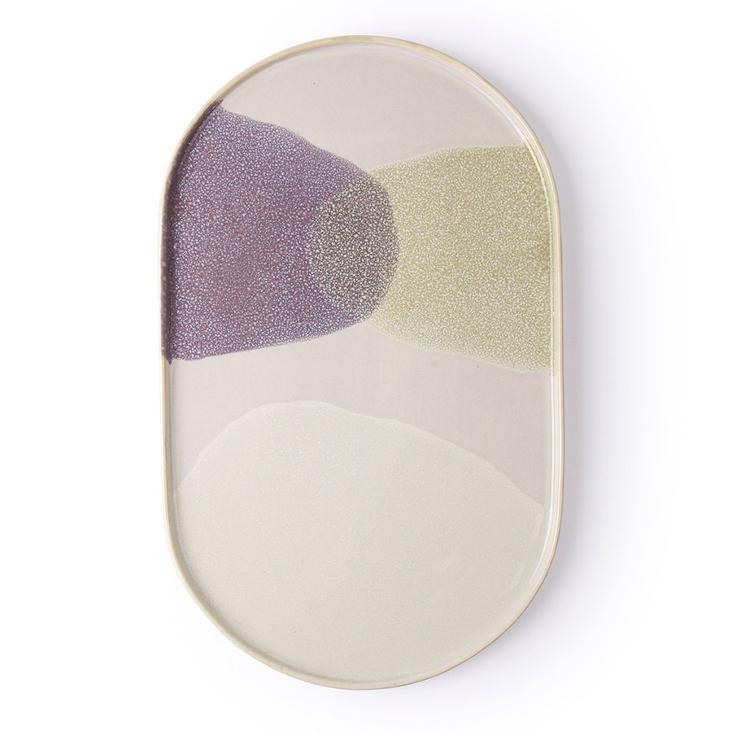 Dinner Plate Oval - Grün/Lila