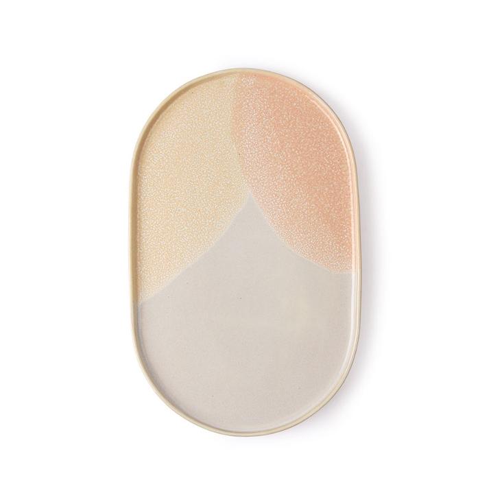 Dinner Plate Oval - Pink/Nude