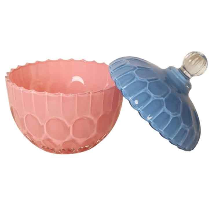 Vorratsglas pink/blau - 0