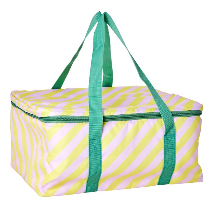 Kühltasche von Rice - Yellow Lavender Striped Print