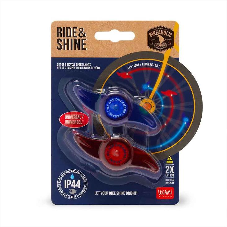 Set Mit 2 Lichtern für die Fahrradspeichen