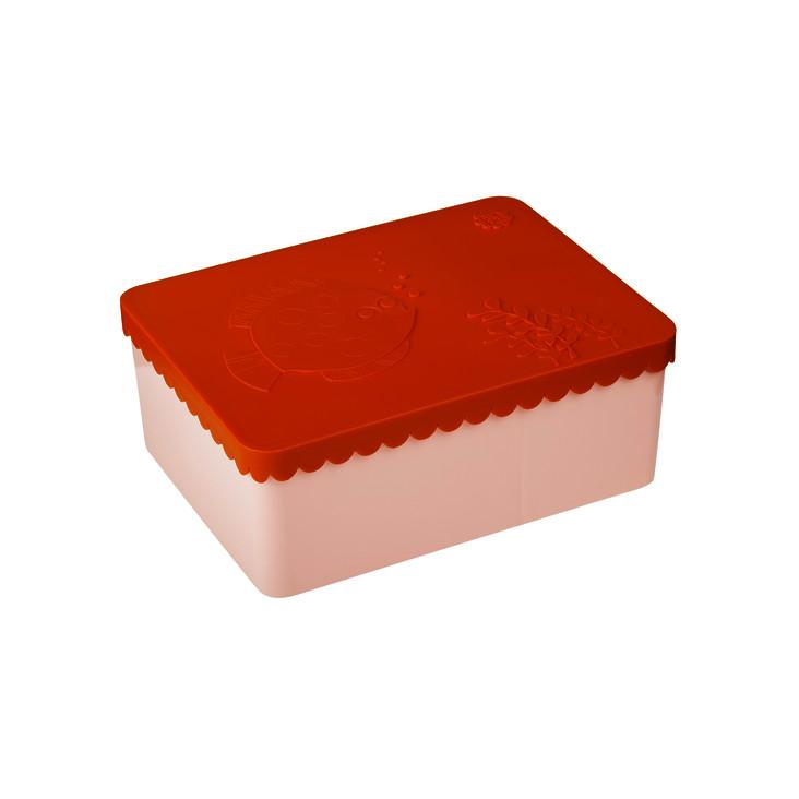 Blafre Lunchbox Orange und Light Pink Fisch