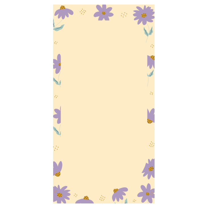 Blöckli Lila Flowers