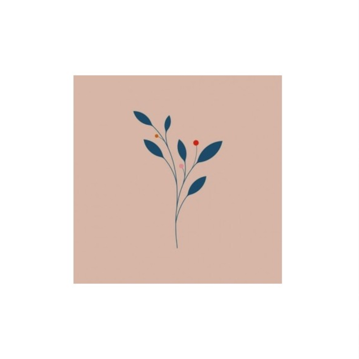 Servietten aus Bambus Fleurs
