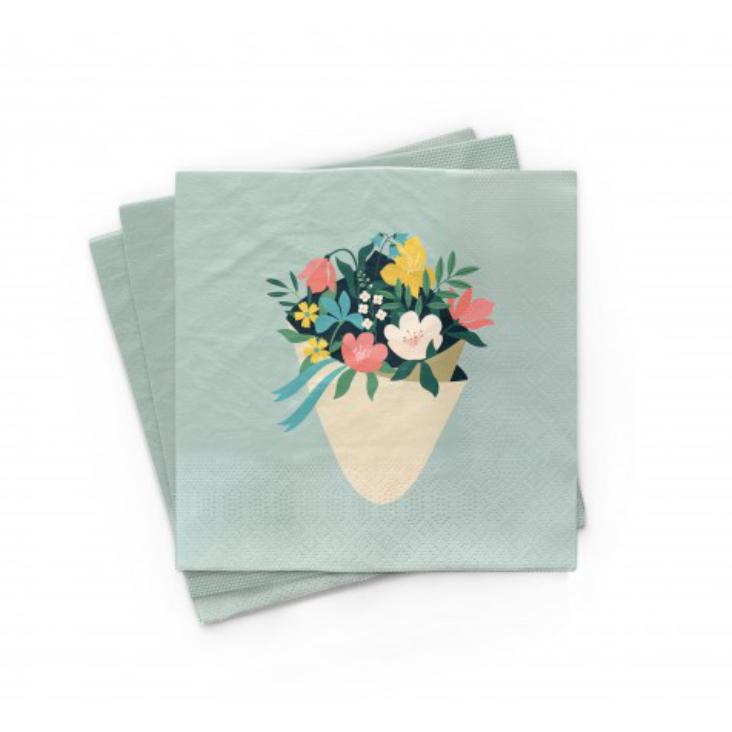 Servietten Bamboo Blumentopf