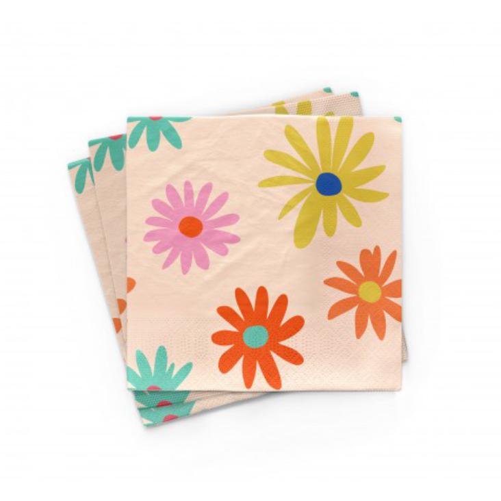 Bamboo Servietten Sommerblume
