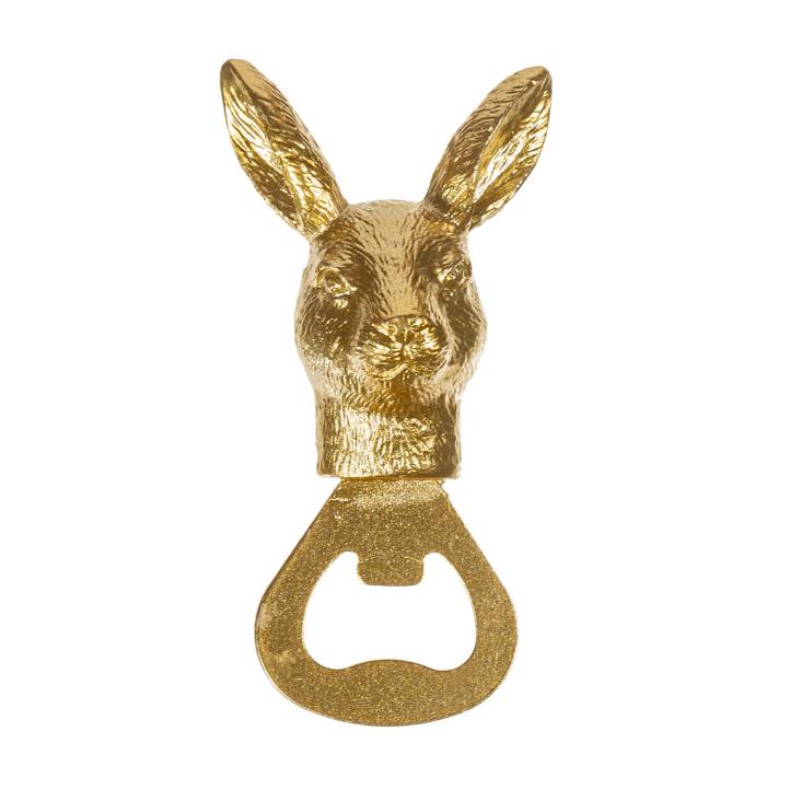 Gold Hare Bottle Opener