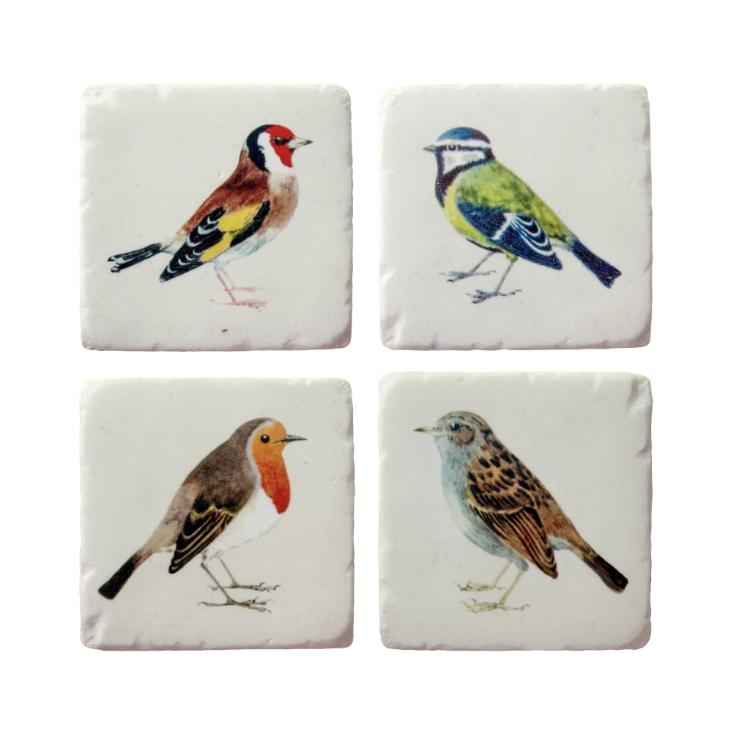Untersetzer 4er-Set - Vintage Birds