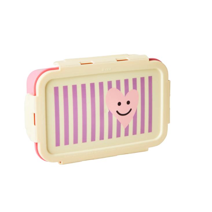 Rice Lunch Box - Happy Heart Print