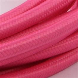 Textil-Lampenkabel 3m rosa