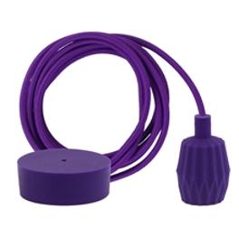Lampenkabel mit Fassung und Deckenabdeckung Purple