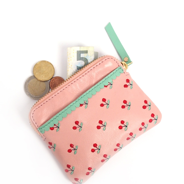 Portemonnaie mini Zip Cherry Apricot