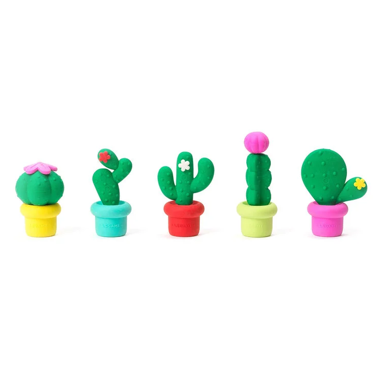 Set aus 5 Radiergummis Cactus von Legami