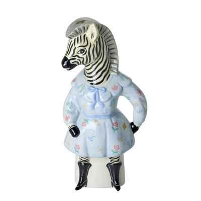 Zebra Keramik Vase - Hellblau - Nathalie Lété