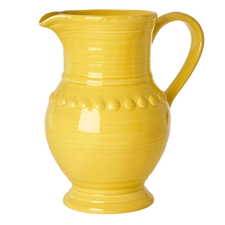Rice Ceramic Jug in Yellow 7.9 Liter