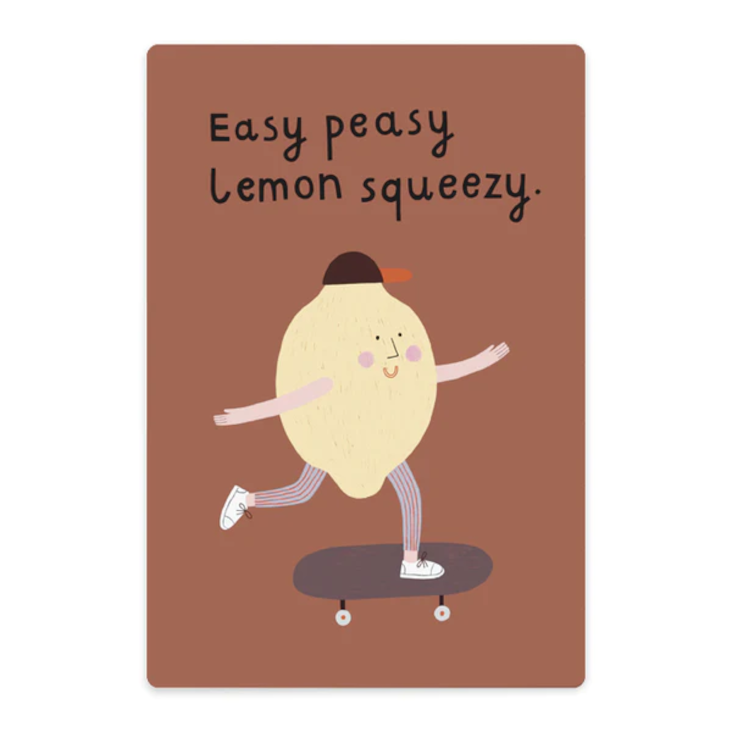 KLEINES SCHNEIDEBRETT EASY PEASY LEMON SQEEZY
