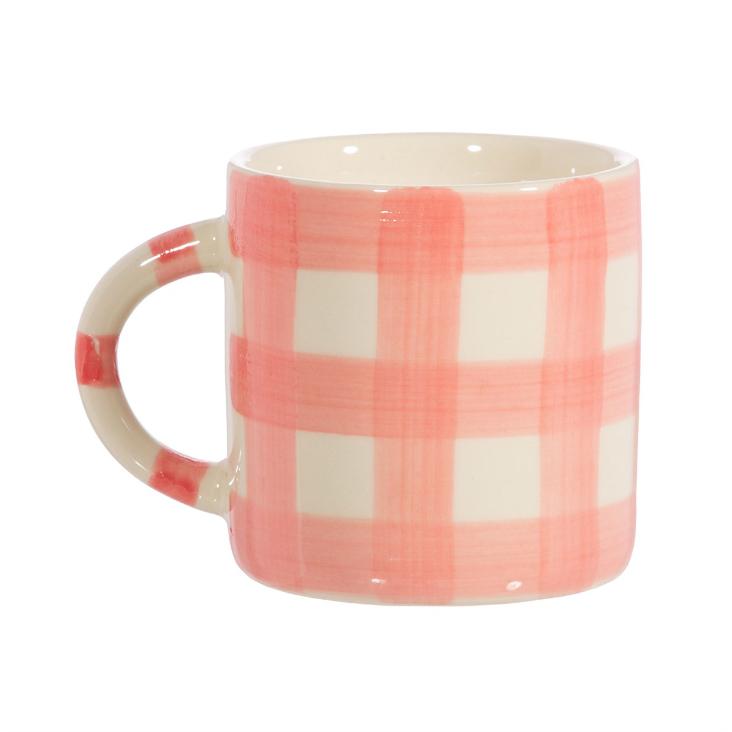 Gingham Tasse Pink