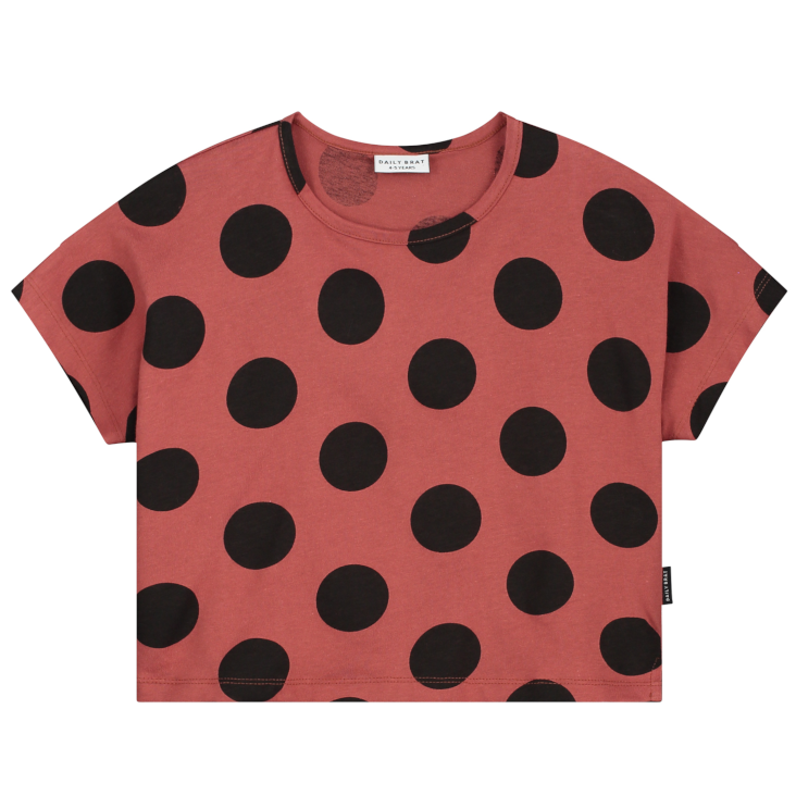 Oversized Polka T-Shirt Masala