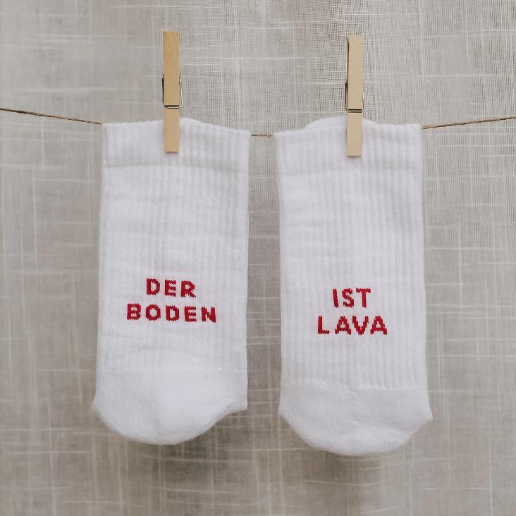 Socken Der Boden ist Lava Gr. 35-38
