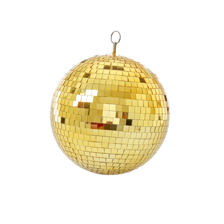 Diskokugel - Gold Mittel