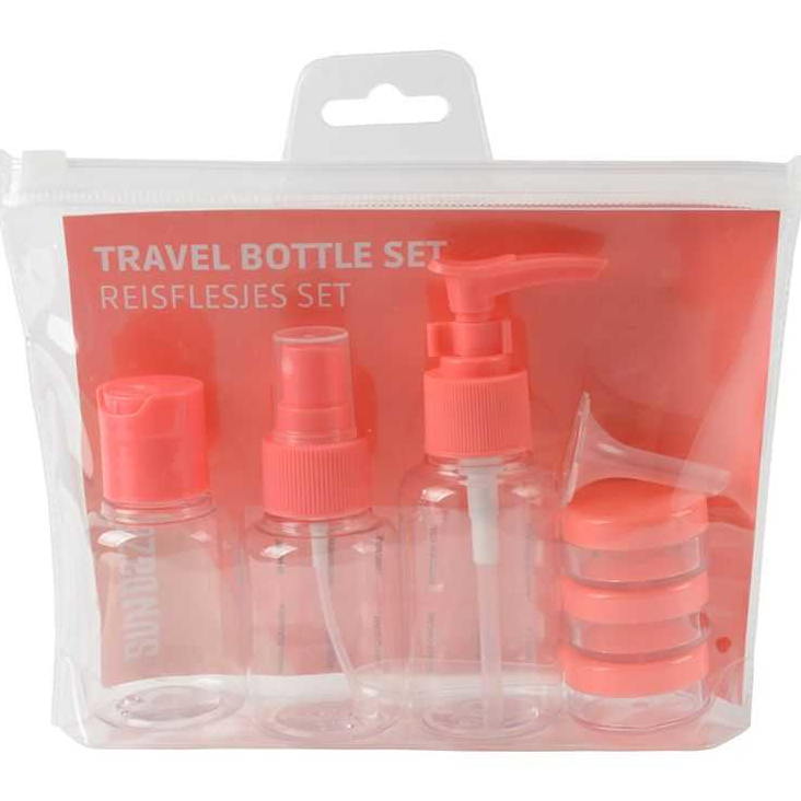 Travel Bottle Set pink 8 Stück