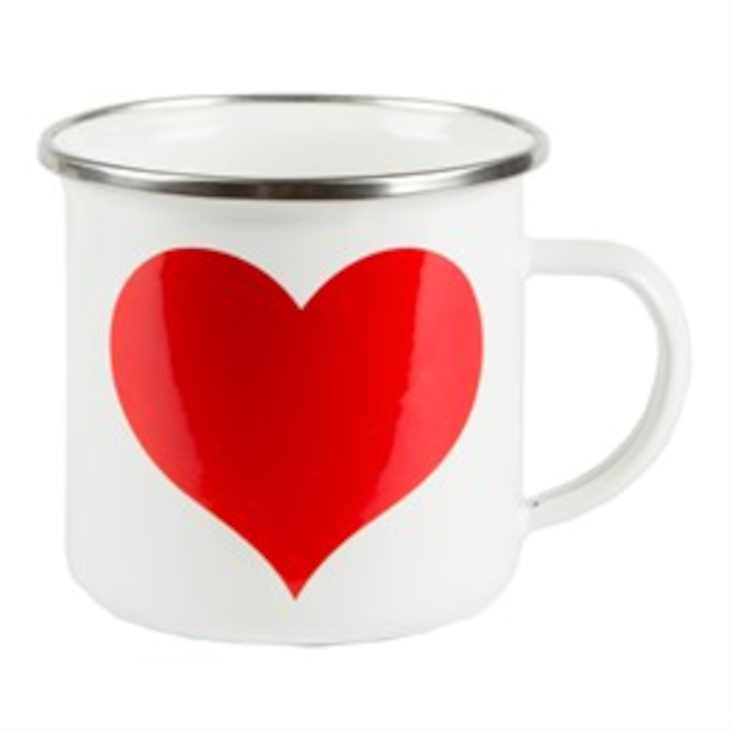 Emaille Becher Sweetheart