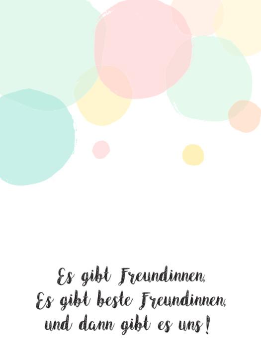 Postkarte Es gibt Freundinnen