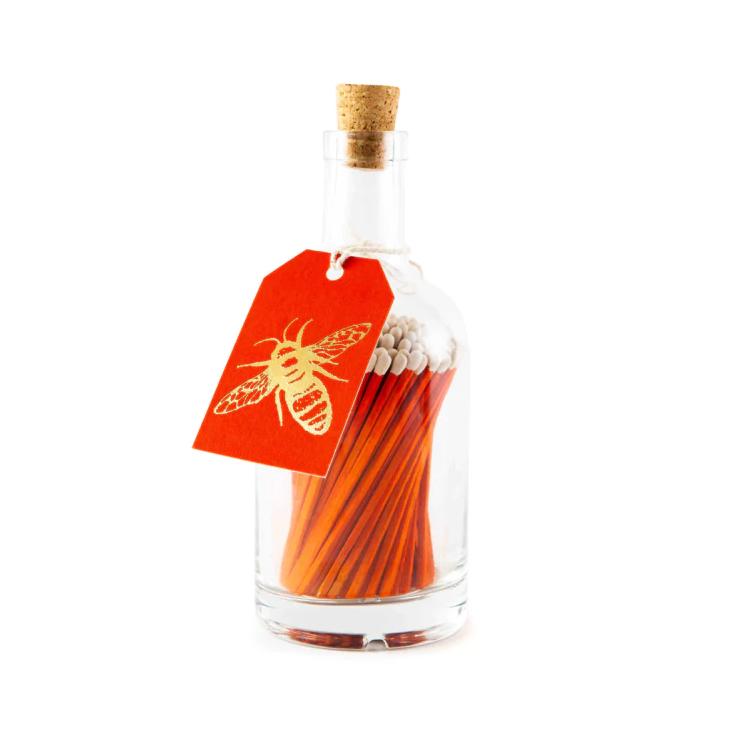 Streichholzflasche - Gold Bee