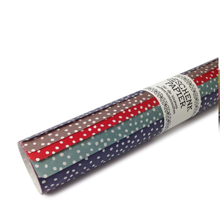 Geschenkpapier Punkte 9 Bogen