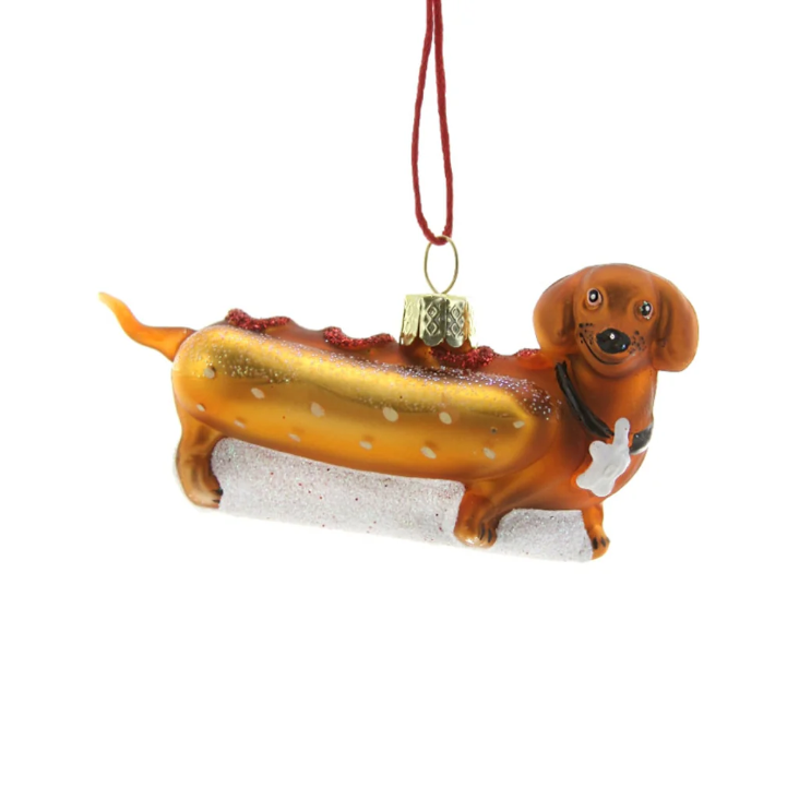 Weihnachtsschmuck Hot Dog