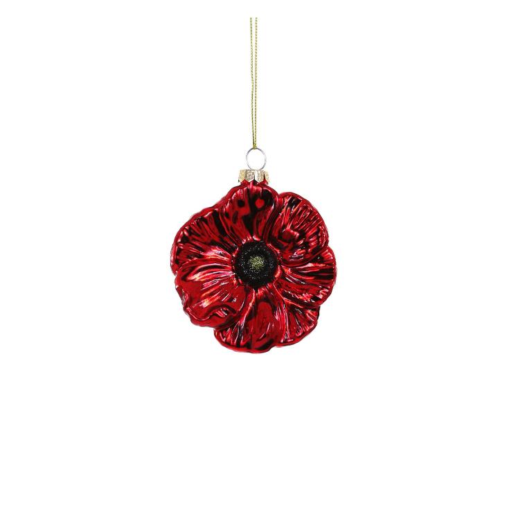 Baumschmuck Mohn Rot