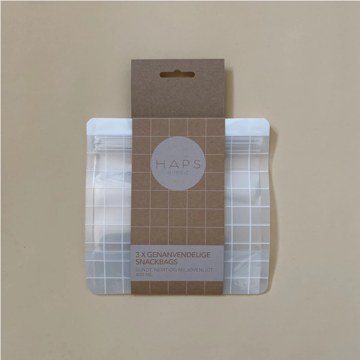 3er Set Snack Bag Wiederverwendbar 5 Liter