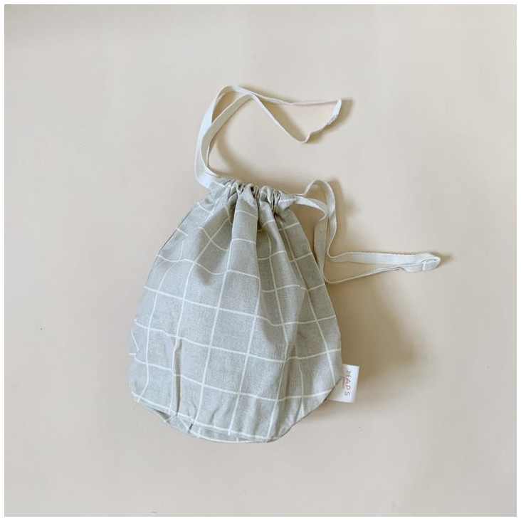 Multi Bag Small Oyster Grey Check