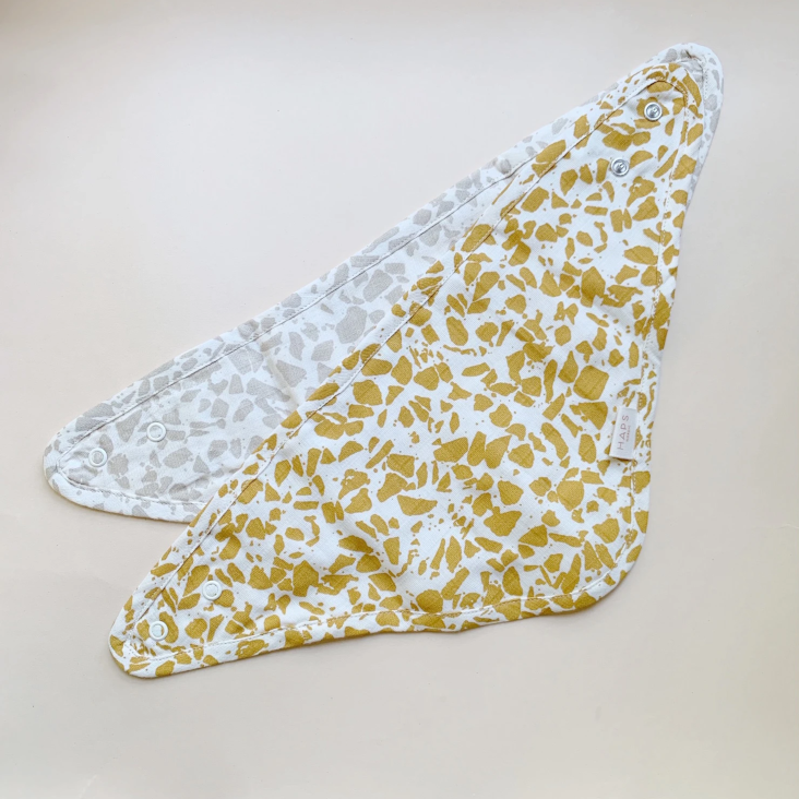 Bib Lätzchen 2er Set - Neutral Terrazzo