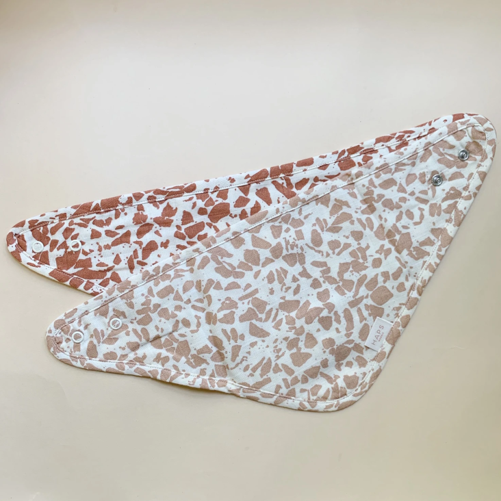Bib Lätzchen 2er Set - Warm Terrazzo
