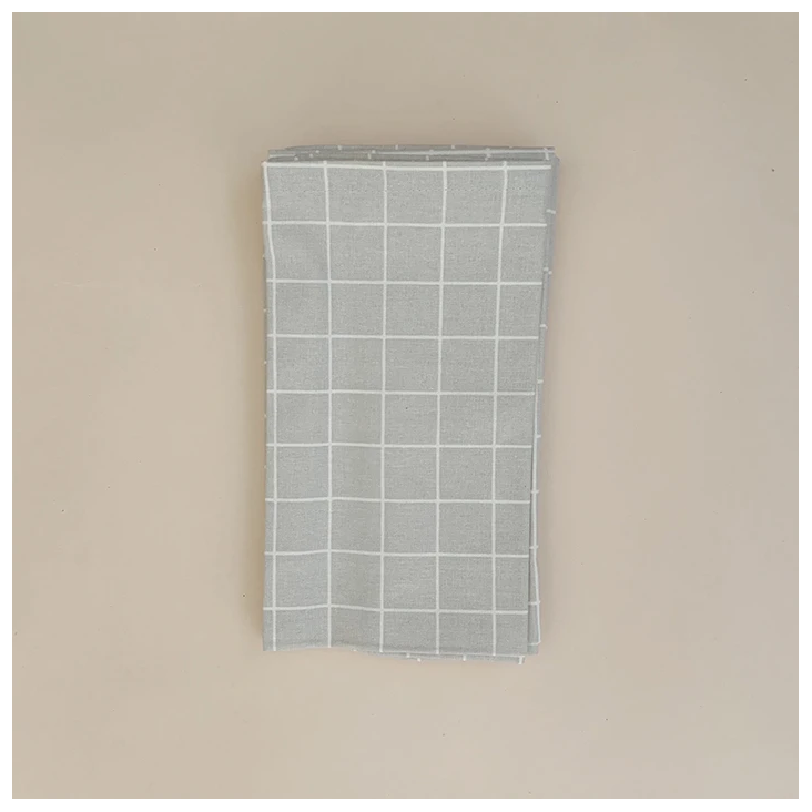 Stoffservietten 4er Set Oyster Grey Check