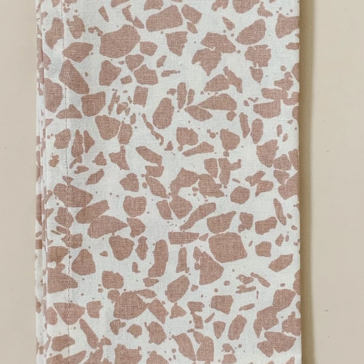 Stoffservietten 4er Set Rose Terrazzo