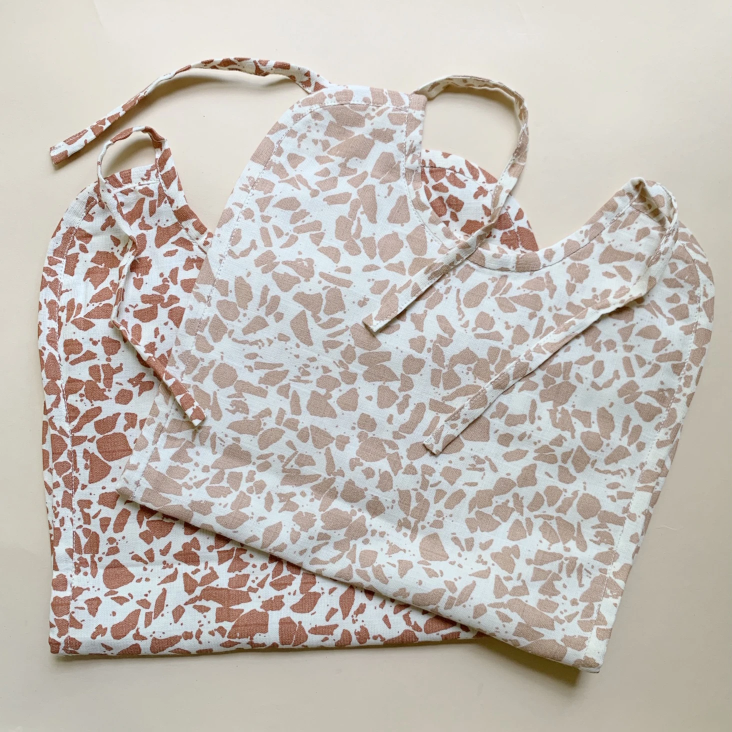 Bib Lätzchen 2er Set - Warm Terrazzo