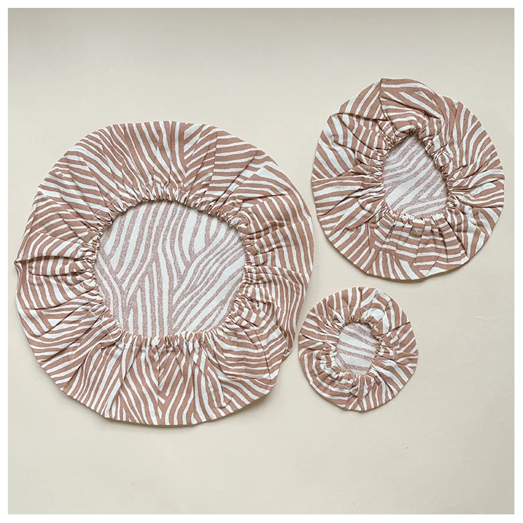 Cotton Covers 3er Set Terracotta Wave