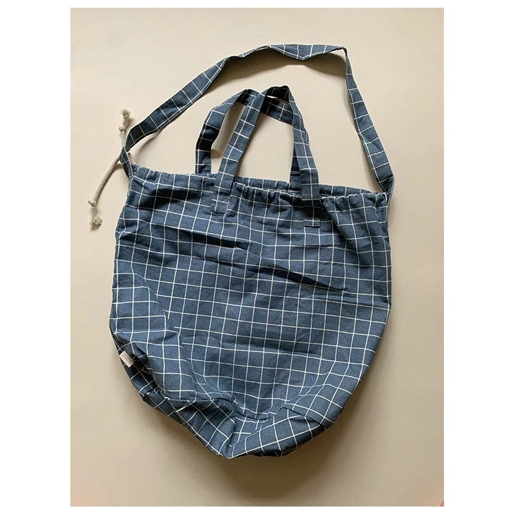 Shopping Bag - Ocean Check