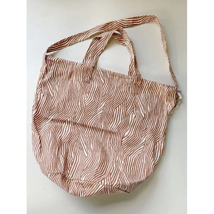 Shopping Bag - Terracotta Wave