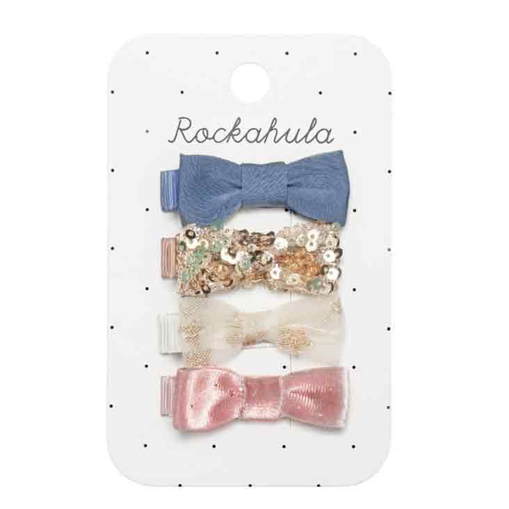 Enchanted Mini Bow Clip 4er Set