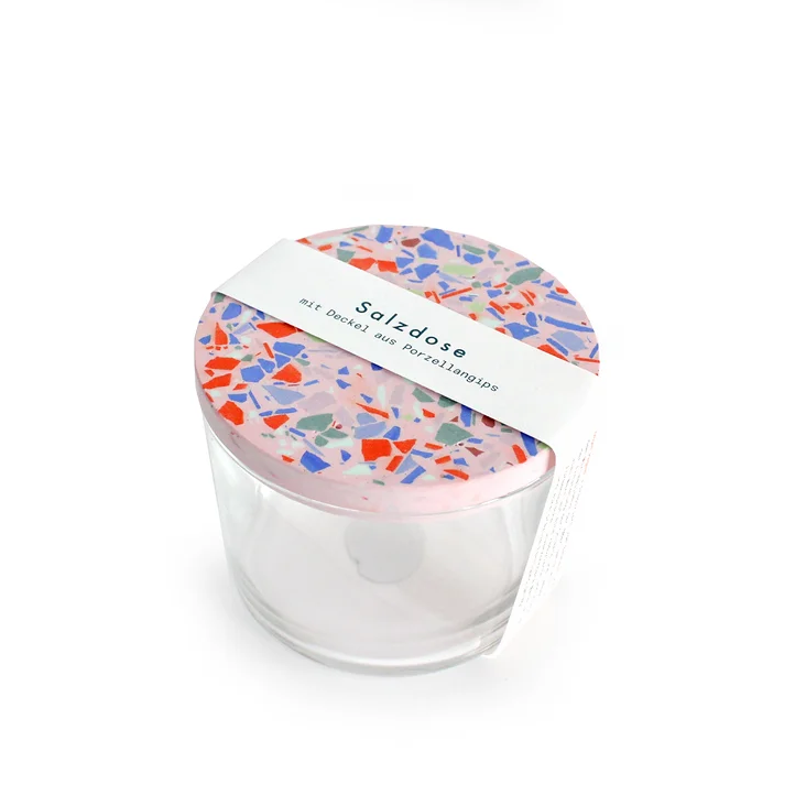 Handmade Salzdose Rosa Terrazzo
